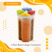 Picture of 4 Part  flower shape Container