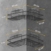 Picture of Metal Corner Bathroom Rack