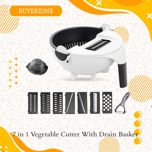 Picture of 7 in 1 Vegetable Cutter With Drain Basket