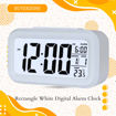 Picture of Rectangle White Digital Alarm Clock