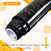 Picture of Black Marble Foil Wall Sticker [White Pattern] Size 60*200