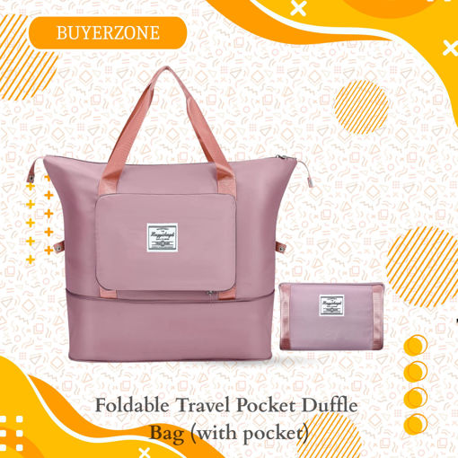 Picture of Foldable Travel Pocket Duffle Bag With Pocket