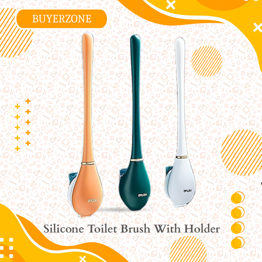 Picture of Silicone Toilet Brush With Holder