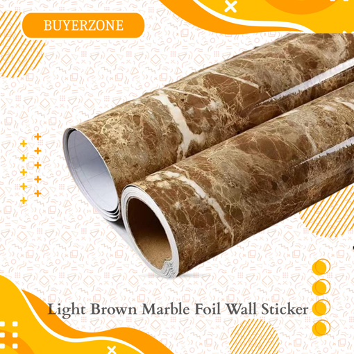 Picture of Light Brown Marble Foil Wall Sticker