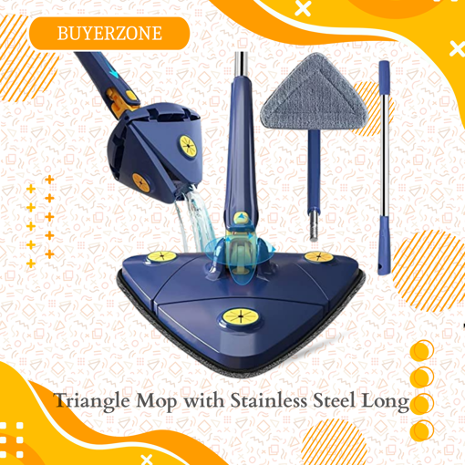 Picture of Triangle Mop with Stainless Steel Long Handle
