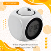Picture of White Digital Projection & Speaking Alarm Clock