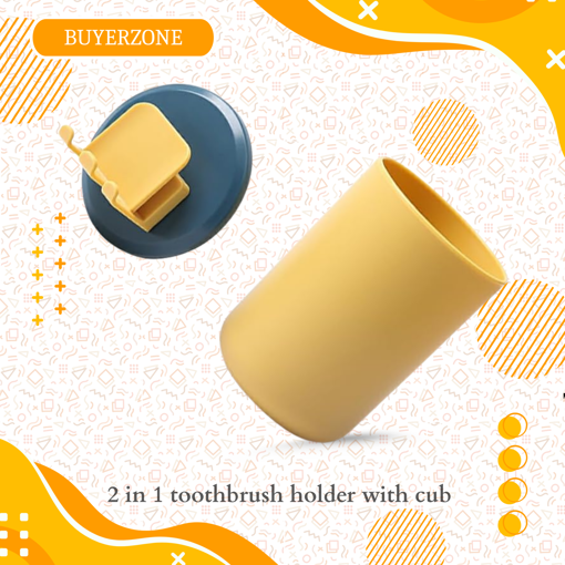 Picture of 2 In 1 Toothbrush Holder With Cub
