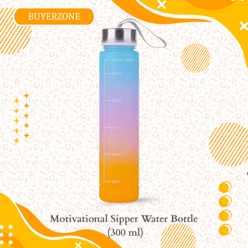 Picture of Motivational Sipper Water Bottle (300 ml)