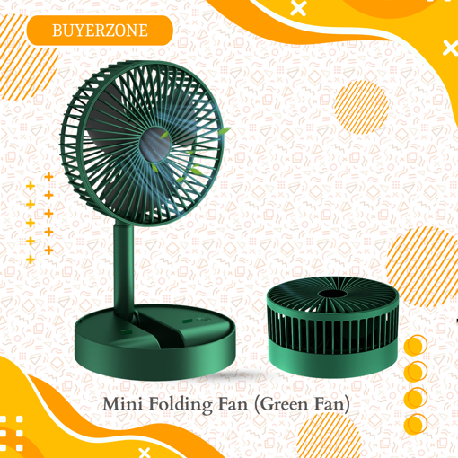 Picture of Mini Folding Fan (Green Fan)