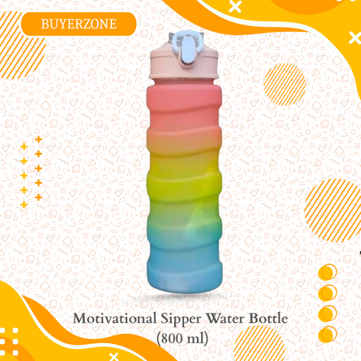 Picture of Motivational Sipper Water Bottle (800 ml)