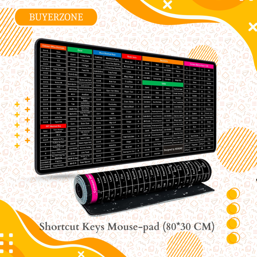 Picture of Shortcut Keys Mouse-pad (80*30 CM)