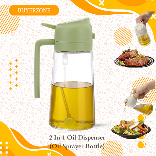 Picture of 2 In 1 Oil Dispenser (Oil Sprayer Bottle)