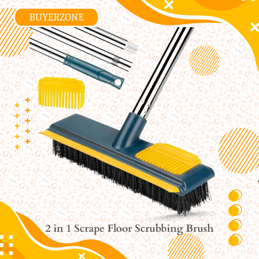 Picture of 2 in 1 Scrape Floor Scrubbing Brush