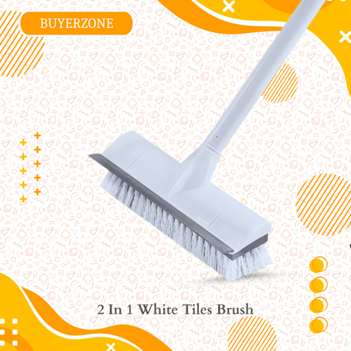 Picture of 2 In 1 White Tiles Brush