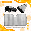 Picture of Sunshade Visor Shield Silver Foil
