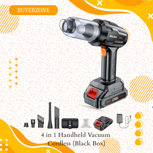 Picture of 4 in 1 Handheld Vacuum Cordless  (Black Box)