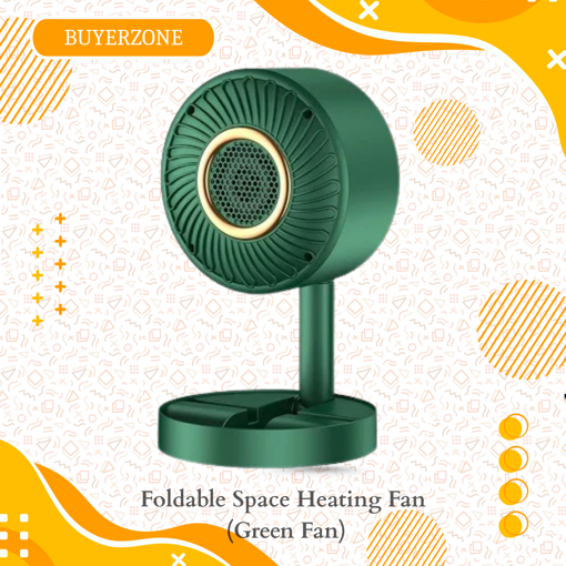 Picture of Foldable Space Heating Fan (Green Heater Fan)