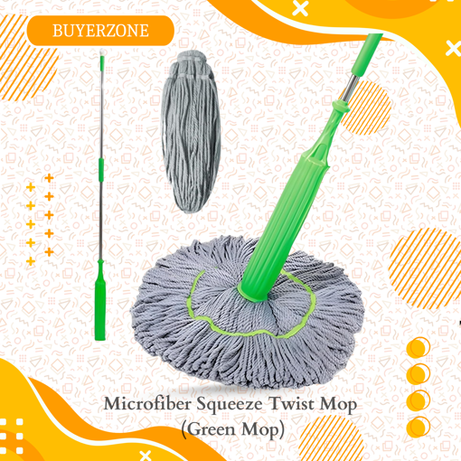 Picture of Microfiber Squeeze Twist Mop (Green Mop)