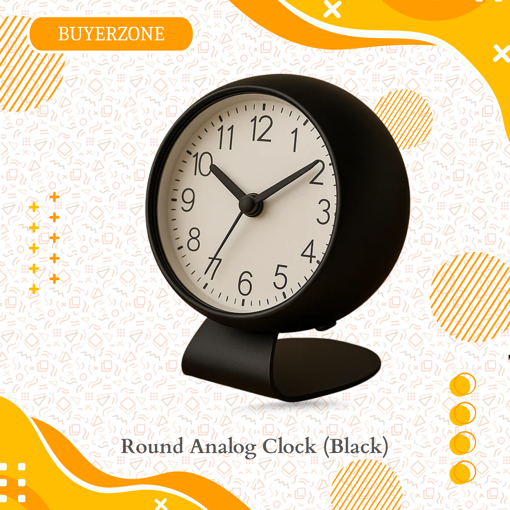 Picture of Round Analog Clock (Black)