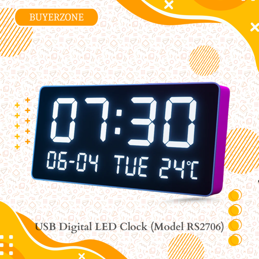Picture of USB Digital LED Clock (Model RS-2706)