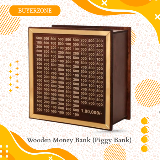 Picture of Wooden Money Bank (Piggy Bank)
