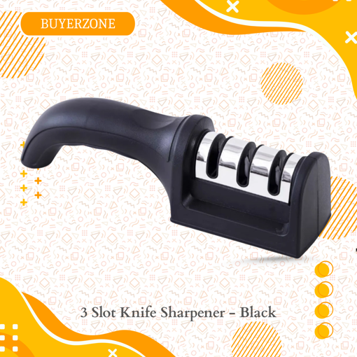 Picture of 3 Slot Knife Sharpener  -  Black