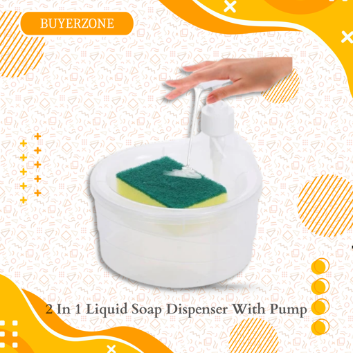 Picture of 2 In 1 Liquid Soap Dispenser With Pump