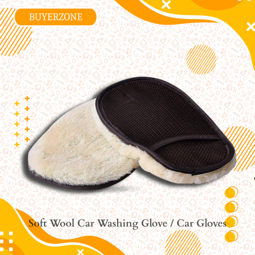 Picture of Soft Wool Car Washing Glove / Car Gloves