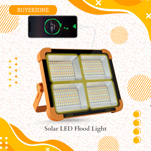 Picture of Solar LED 4 Panel Flood Light