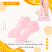 Picture of Silicone Full Heel Moisturizing Socks -  New Pink Socks