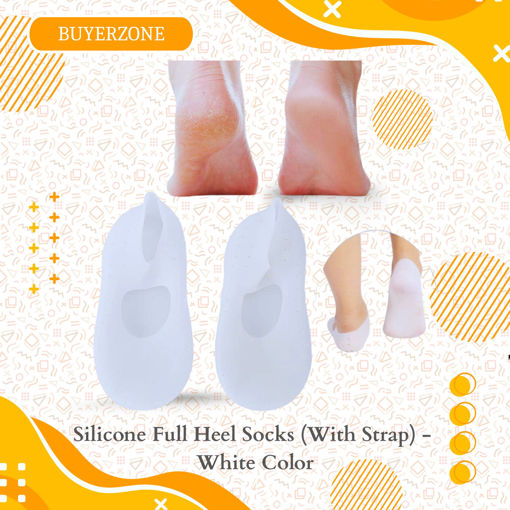 Picture of Silicone Full Heel Socks (With Strap) - White Color