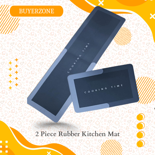 Picture of 2 Piece Rubber Kitchen Mat (MULTI COLOR)