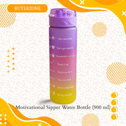 Picture of Motivational Sipper Water Bottle (900 ml)