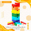 Picture of TZ - 54 Blocks Colorful Building Blocks (Jenga Blocks)