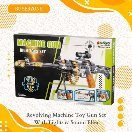 Picture of TZ - Revolving Machine Toy Gun Set With Lights & Sound Effect
