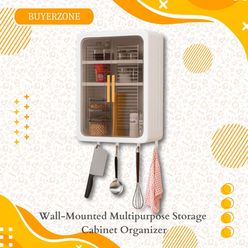 Picture of Wall-Mounted Multipurpose Storage Cabinet Organizer