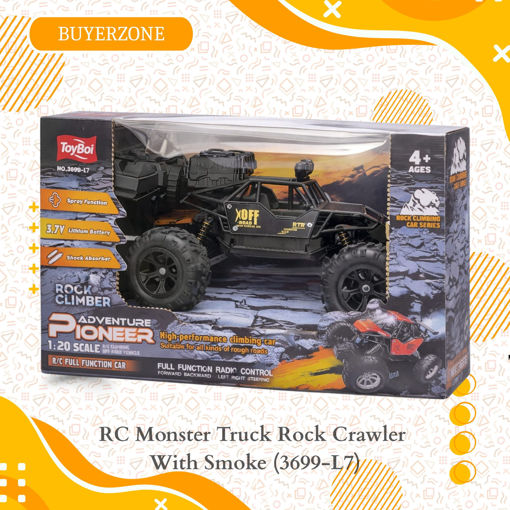 Picture of TZ - RC Monster Truck Rock Crawler With Smoke (3699-L7) (Black)