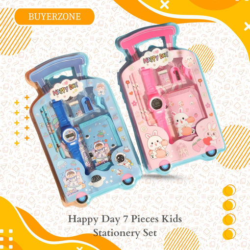Picture of TZ - Happy Day 7 Pieces Kids Stationery Set