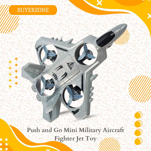 Picture of TZ - Push And Go Mini Military Aircraft Fighter Jet Toy