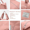 Picture of Foldable Travel Pocket Duffle Bag With Pocket (Pink Color)