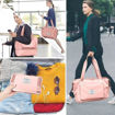 Picture of Foldable Travel Pocket Duffle Bag With Pocket (Pink Color)