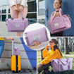 Picture of Foldable Travel Pocket Duffle Bag With Pocket (Purple Color)