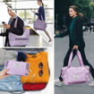 Picture of Foldable Travel Pocket Duffle Bag With Pocket (Purple Color)
