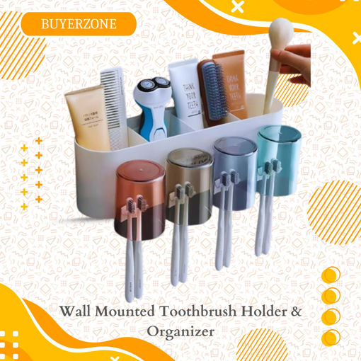 Picture of Wall Mounted Toothbrush Holder & Organizer