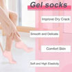 Picture of Silicone Full Heel Moisturizing Socks -  New Pink Socks
