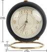 Picture of Round Analog Clock (Golden and Black)