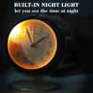 Picture of Round Analog Clock (Golden and Black)