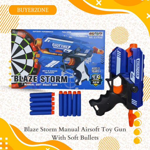 Picture of TZ - Blaze Storm Manual Airsoft Toy Gun With Soft Bullets (10 Bullets)