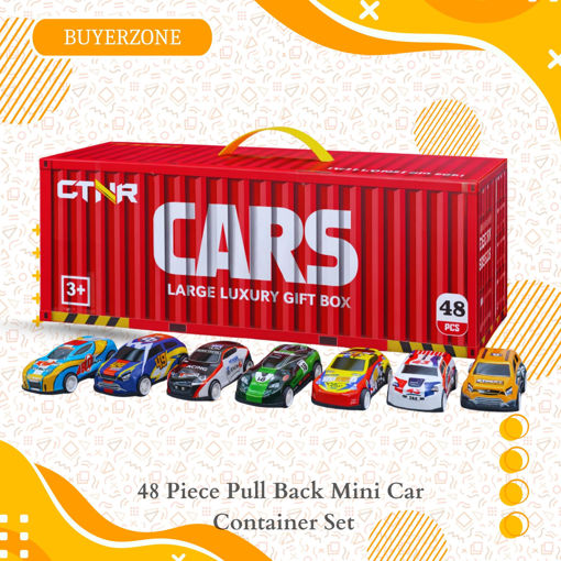 Picture of TZ - 48 Piece Pull Back Mini Car Container Set