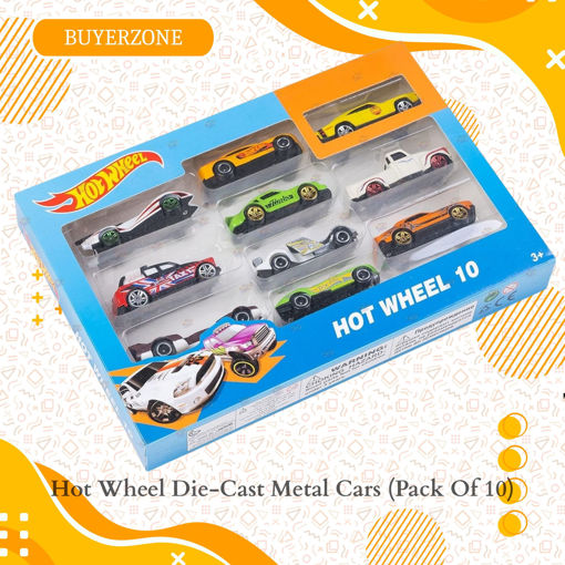 Picture of TZ - Hot Wheel Die-Cast Metal Cars (Pack Of 10)